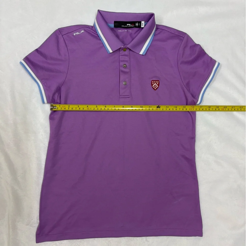 Ralph Lauren Purple Kids Polo Shirt with Blue Accents